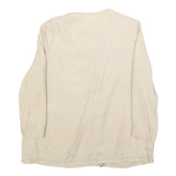 ZEBRA Womens Beige Jacket S Polyester Blend Plain Zip Lightweight Comfortable