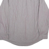 TOMMY HILFIGER Mens Grey Pinstripe Shirt 2XL Classic Long Sleeve Button