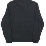PUMA Mens Black Cotton Blend Pullover Hoodie M Minimal Logo Casual Wear