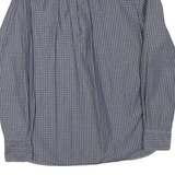TOMMY HILFIGER Mens Blue Check Shirt S Button Down Collar Long Sleeve Cotton