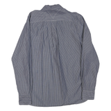 TOMMY HILFIGER Mens Blue Check Shirt S Button Down Collar Long Sleeve Cotton