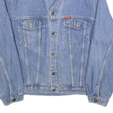 TOP TEX Mens Blue Denim Button Jacket L Cotton Classic Casual Vintage
