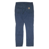 CARHARTT Mens Cotton Blue Regular Straight Trousers W33 L34 Workwear Casual