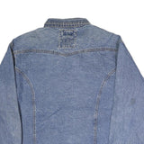 ELDORADO Mens Blue Denim Jacket L Cotton Button Closure Classic Fit