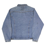 ELDORADO Mens Blue Denim Jacket L Cotton Button Closure Classic Fit