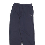 CHAMPION Mens Joggers Navy Blue S W26 L30 Cotton Blend Slim Tapered Logo
