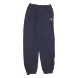 CHAMPION Mens Joggers Navy Blue S W26 L30 Cotton Blend Slim Tapered Logo