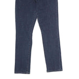 LEVI'S Womens Slim Skinny Blue Denim Cotton W28 L27 Studded Detail Zip