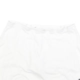ADIDAS Womens White Sports Skort Short Polyester Blend M Athletic Tennis