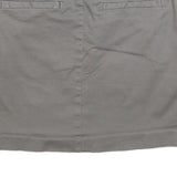 TOMMY HILFIGER Womens Grey Cotton Blend Mini Skirt S Casual Everyday Comfortable