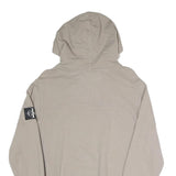 CALVIN KLEIN JEANS Mens Beige Pullover Hoodie XXS Cotton Blend Casual