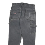 DICKIES Mens Relaxed Workwear Jeans Blue Denim W32 L29 Zip Cotton Blend