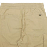 CAT Mens Shorts Beige Casual Plain S W32 Workwear Drawstring Pocket