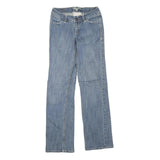 WORN Womens Regular Fit Blue Denim Jeans W28 L33 Classic Cotton Blend Zip