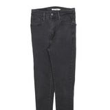 LEVI'S Womens Slim Black Skinny Denim Medium Wash Jeans W25 L30 Stylish