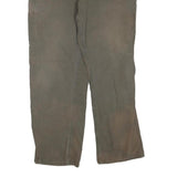 CARHARTT Mens Cotton Blend Brown Regular Fit Straight Leg Trousers W38 L32