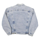 LEE Mens Blue Denim Jacket M Cotton Blend Button Closure Classic Fit Casual