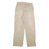 CARHARTT Mens Cotton Blend Beige Relaxed Straight Trousers W30 L32 Workwear