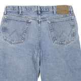 WRANGLER Mens Denim Blue Casual Shorts L W36 Classic Fit Pockets