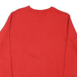 NIKE Mens Red Crew Neck M NJ.19 Sweatshirt Cotton Blend Casual Pullover