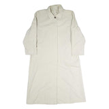 CALEFFE Womens Cream Cotton Button Jacket UK 16 Classic Plain Long Sleeve
