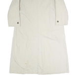 CALEFFE Womens Cream Cotton Button Jacket UK 16 Classic Plain Long Sleeve
