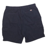 DICKIES Mens Navy Blue Casual Cargo Shorts XL W38 Cotton Blend Workwear