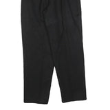 WILLOW RIDGE Womens Wool Black Regular Fit Straight Leg Trousers W25 L28