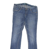 LEVI'S Womens Regular Blue Denim Straight Jeans W30 L29 Zip Cotton Blend
