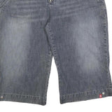 ESPRIT Womens Shorts Blue Casual M W34 Cotton Blend Comfort Fit Stylish