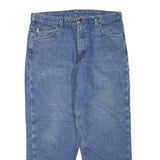 CARHARTT Mens Regular Fit Blue Denim Jeans W38 L30 Classic Zip Cotton Blend