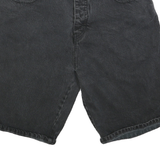 MANISHA Womens Shorts Black Denim Casual M W30 Relaxed Fit
