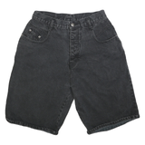 MANISHA Womens Shorts Black Denim Casual M W30 Relaxed Fit