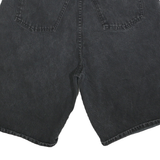 MANISHA Womens Shorts Black Denim Casual M W30 Relaxed Fit