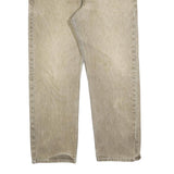 LEVI'S 505 Mens Jeans Beige Regular Straight Denim Light W38 L30 Classic Zip