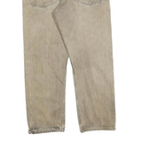 LEVI'S 505 Mens Jeans Beige Regular Straight Denim Light W38 L30 Classic Zip