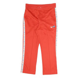 NIKE Womens Joggers Red White Logo M W31 L25 Slim Tapered Cotton Blend
