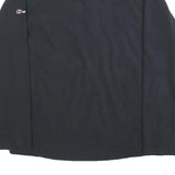BERGHAUS Womens Black Plain Pullover Jumper 1/4 Zip Polyester UK 12 Outdoor