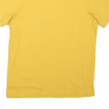 PUMA Mens Yellow Graphic Print T-Shirt M Short Sleeve Crew Neck Cotton Blend
