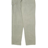 Mens Beige Cotton Regular Cargo Trousers W30 L34 Zip Closure