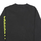 CARHARTT Mens Black S Long Sleeve Crew Neck Logo Print T-Shirt Pocket