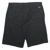DICKIES Mens Shorts Black Casual XL W38 Workwear Polyester Blend Relaxed Fit