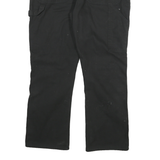DICKIES Mens Cotton Blend Black Relaxed Straight Trousers W36 L29 Workwear Zip