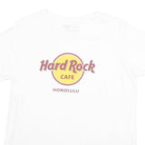 HARD ROCK CAFE Womens White Honolulu Graphic T-Shirt XL Short Sleeve Crew Neck