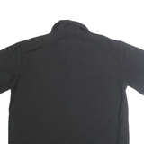 DICKIES Mens Black Cotton Blend Shirt M Workwear Short Sleeve Button Up