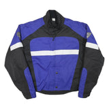 CHOKO Mens Blue & Black Protective Motorcycle Jacket L Polyester Blend Zip
