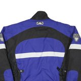 CHOKO Mens Blue & Black Protective Motorcycle Jacket L Polyester Blend Zip