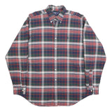 RALPH LAUREN Mens Blue Green Red Checked Shirt L Classic Button-Down Cotton
