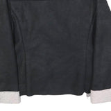 MOSSIMO Womens Black Jacket M Polyester Faux Shearling Zip Winter Warm