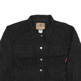 ASHLEY BLUES Womens Black Button Cotton Blend Jacket XL Casual Classic Style